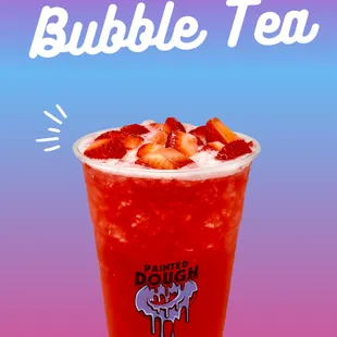 Strawberry Lychee Bubble Tea