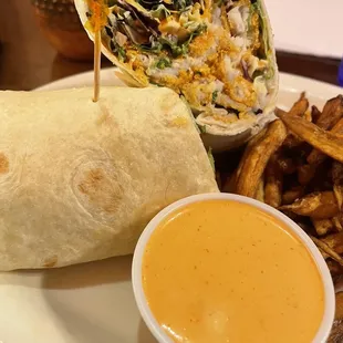 Tish faco (their version of catfish taco)
