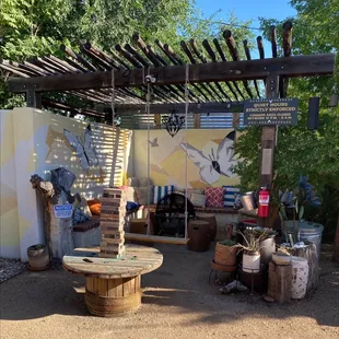 Part of the outdoor common area