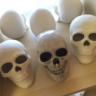 Skulls! We have all sorts of skulls you can paint!