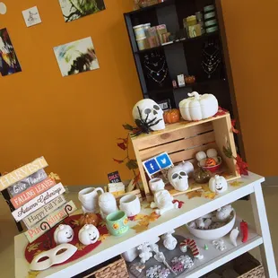 Our front display is ready to suit your seasonal spirit! We even have a made-local gifts area!