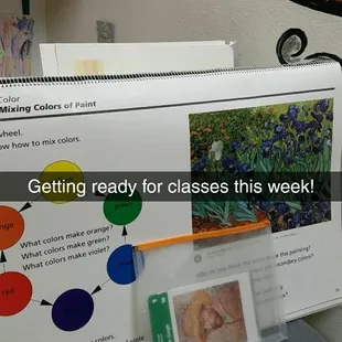 Our art classes are so much fun and we learn a lot of techniques and basic art elements!