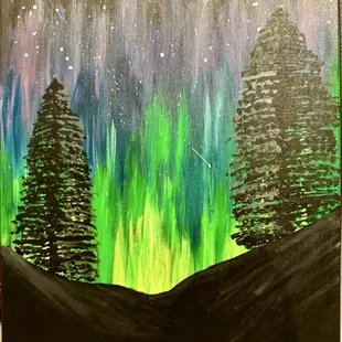 Norther lights ( husband painted this)