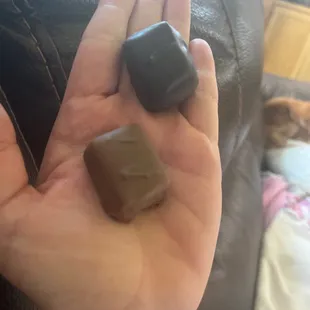 dark and milk chocolate melt aways