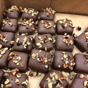 Milk chocolate covered toffee