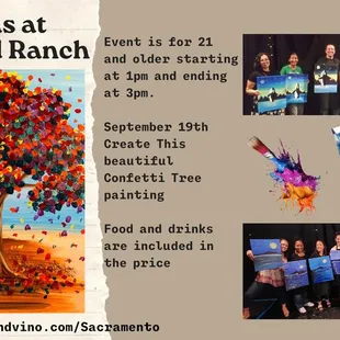 All inclusive painting event at The Villas at Stanford Ranch, come enjoy some drinks, food and painting! This is a 21 and older event.