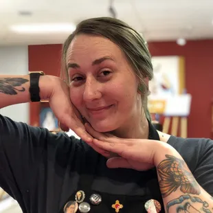 Our fabulous artist Kasie.