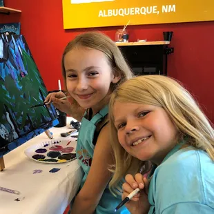 A couple of our young twisters having a good time.