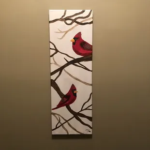 Cardinal painting