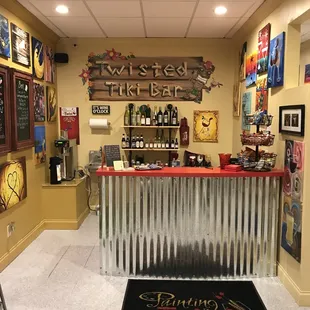 Twisted Tiki Bar at the Carmel PWAT studio.