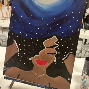 My nose area is still wet, excuse the color lol.