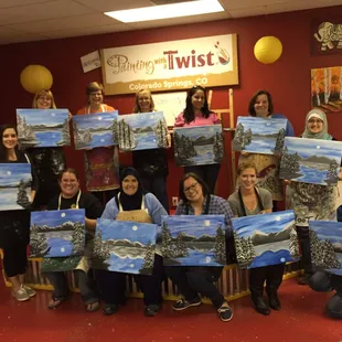 What an awesome night out and a fantastic way to celebrate any occasion. Kim K made us all feel like Picasso!
