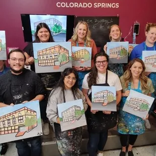 A fun office themed trivia night with painting, wine, and prizes!