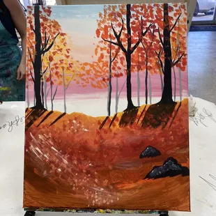 An Autumn painting they offer!