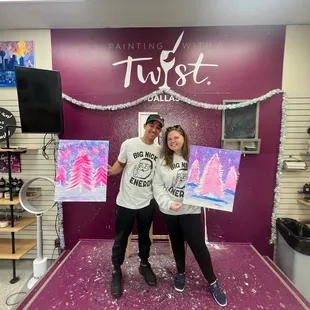Stage to pose with your creation