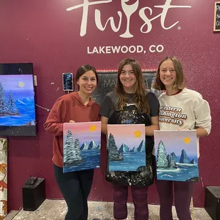 Us with our paintings