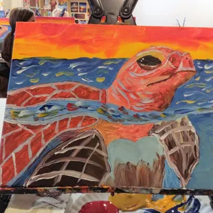 "Oh Hello" painted yesterday