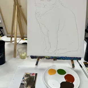 The prep before we arrived by the superb Hannah