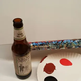 Booze and painting... what can possibly go wrong? Lol