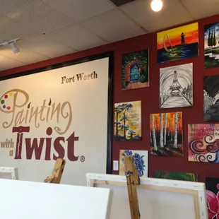 Painting with a twist, Fort Worth.