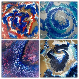 Our acrylic paint pour classes are beautiful and easy paintings for beginners.