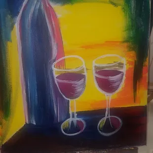 Finished product..yeah i know..Rembrandt I am not! Lol