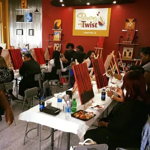 A picture of us at work.