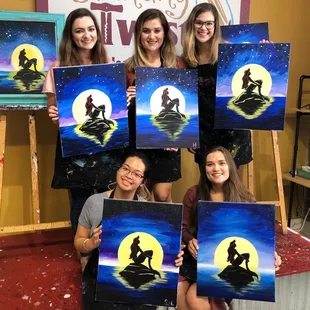 On stage with our masterpieces