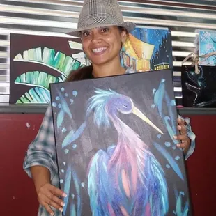 Painting with a twist, birds of a feather...!