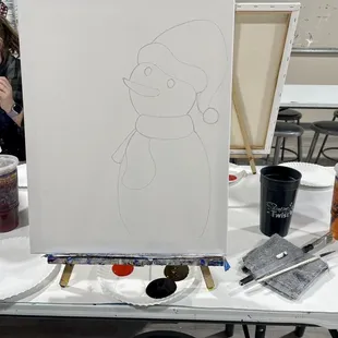 Painting set up