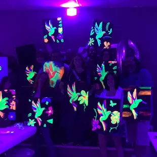 Come GLOW with us! Blacklight classes are always awesome!
