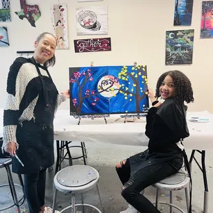 Back room painting studio