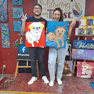 Paint your pet class is so much fun!