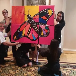 We do commercial off-site events! Painting With a Purpose benefiting the Ronald McDonald House!