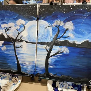 Valentine&apos;s Day painting!