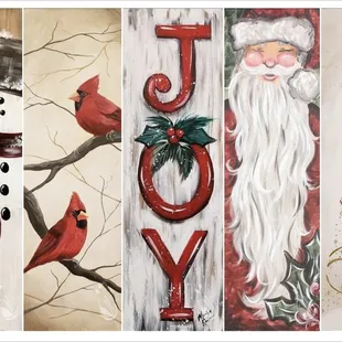 So excited with the new holiday options on our new narrow canvases! (10x30in)