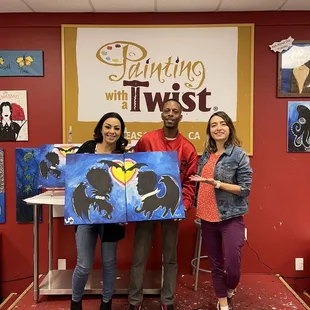 Us with Zahra our paint instructor