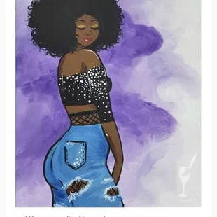 picture we selected to paint on 3/17