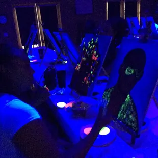 Our Blacklight Parties are a blast!