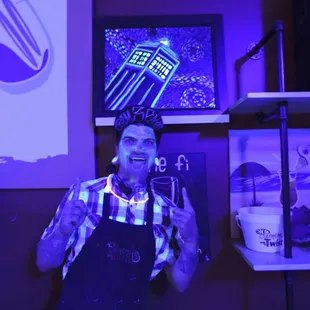 Black light glow paint classes!