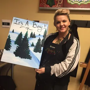 She helped reveal our Baby's gender!!