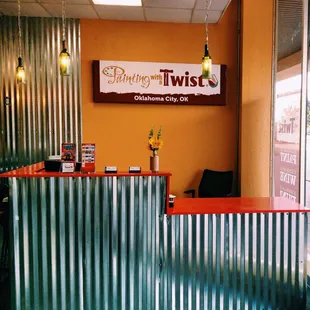 Front desk in store