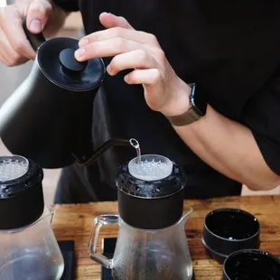 hand-brewed pourovers