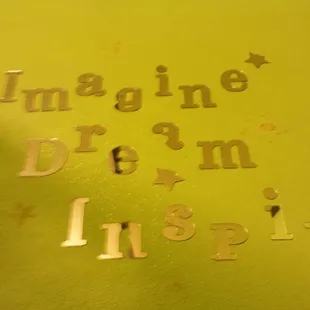 Inspirational message in the ladies room