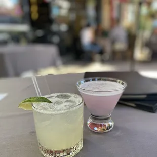 Skinny Margarita &amp; Lavender Martini