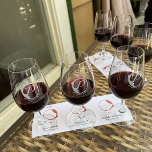 Pinot and Cabernet Flights