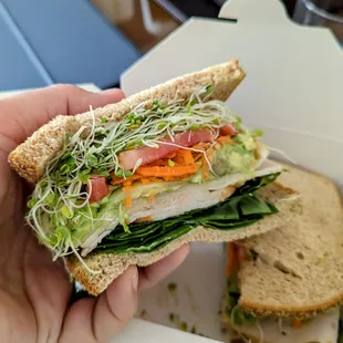 Turkey/avocado - just delicious!