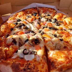 a pizza in a box