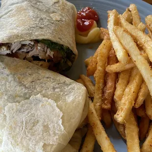 Flavourless chicken wrap