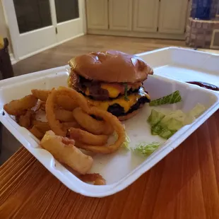 Twisted double cheeseburger. So good!!